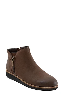 SoftWalk Wesley Bootie Dark Brown Nubuck at Nordstrom,