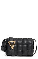 Bottega Veneta Small Padded Cassette Intrecciato Leather Crossbody Bag in Black-Gold at Nordstrom