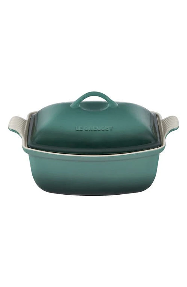 Le Creuset Heritage Stoneware Deep Covered Baker in Artichaut at Nordstrom, Size 4.5 Qt