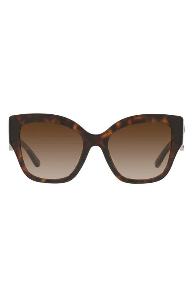 Tory Burch 54mm Gradient Butterfly Sunglasses in Dk Tort at Nordstrom