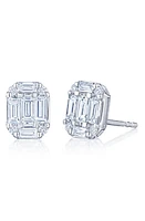 Kwiat Kwait Baguette Sunburst Diamond Stud Earrings in White Gold/Diamond at Nordstrom