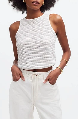 Madewell Open Knit Cutaway Tank at Nordstrom,