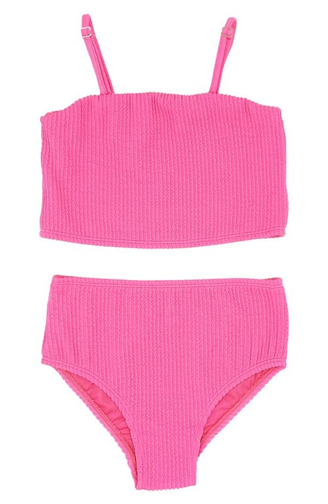 Feather 4 Arrow Kids' Bungalow Tankini Two-Piece Swimsuit Hot Pink at Nordstrom,