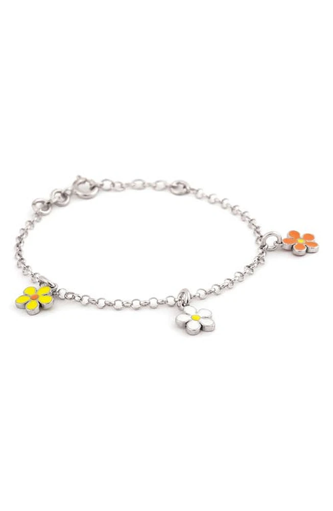 Speidel Flower Charm Bracelet in Silver at Nordstrom