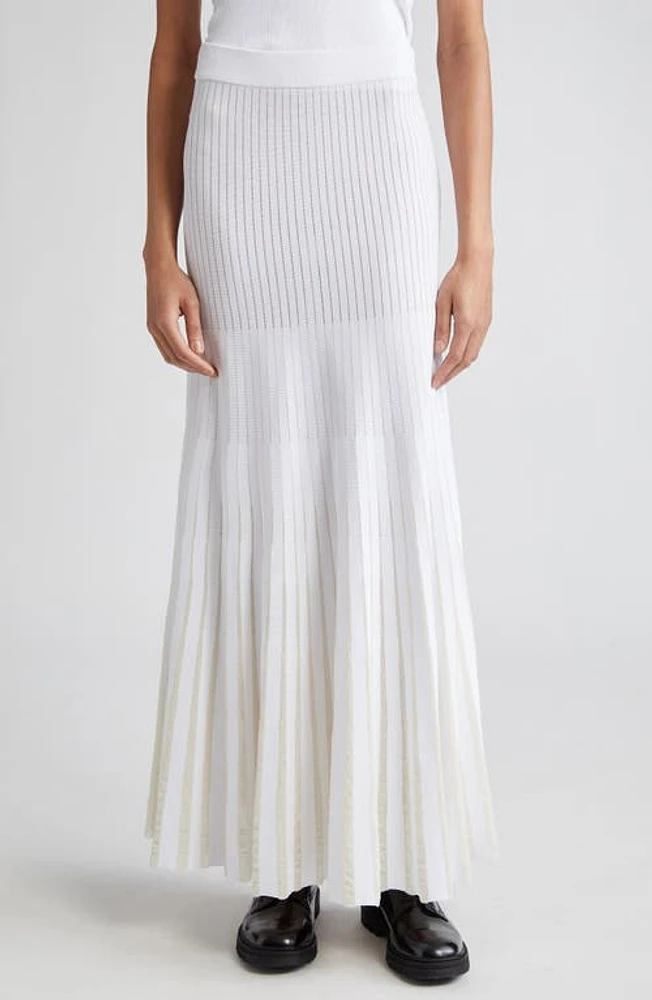 PARTOW Monique Sheer Stripe Sweater Skirt at Nordstrom,