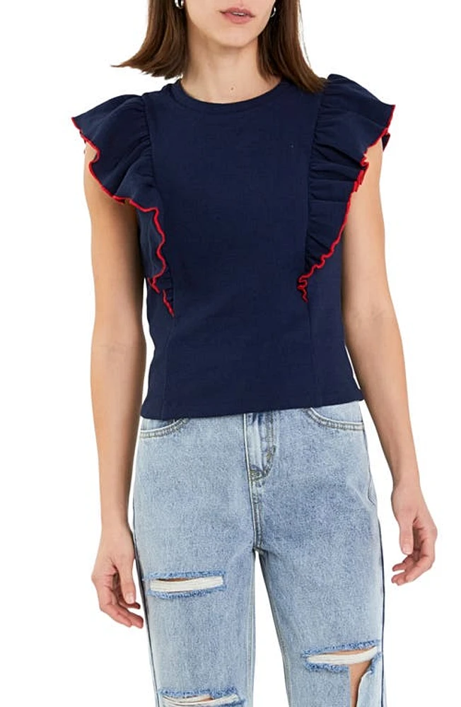 English Factory Merrow Ruffle Top at Nordstrom,