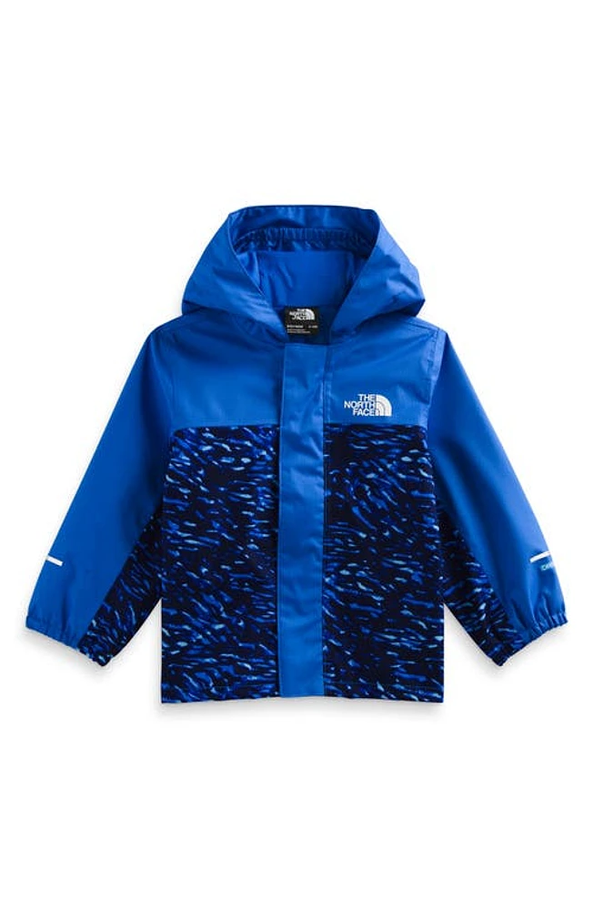 The North Face Antora Waterproof Recycled Polyester Rain Jacket in Blue Bird Camo Print at Nordstrom, Size 3-6M