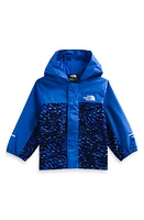 The North Face Antora Waterproof Recycled Polyester Rain Jacket in Blue Bird Camo Print at Nordstrom, Size 3-6M