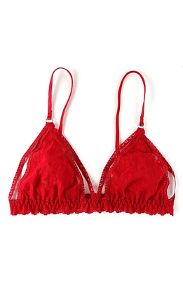 Hanky Panky Trina Lace Bralette Red at Nordstrom,