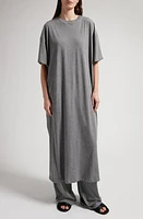 The Row Simo Oversize Cotton Maxi T-Shirt Dress Pietra Melange at Nordstrom,