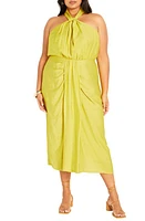 City Chic Briella Twist Neck Midi Dress at