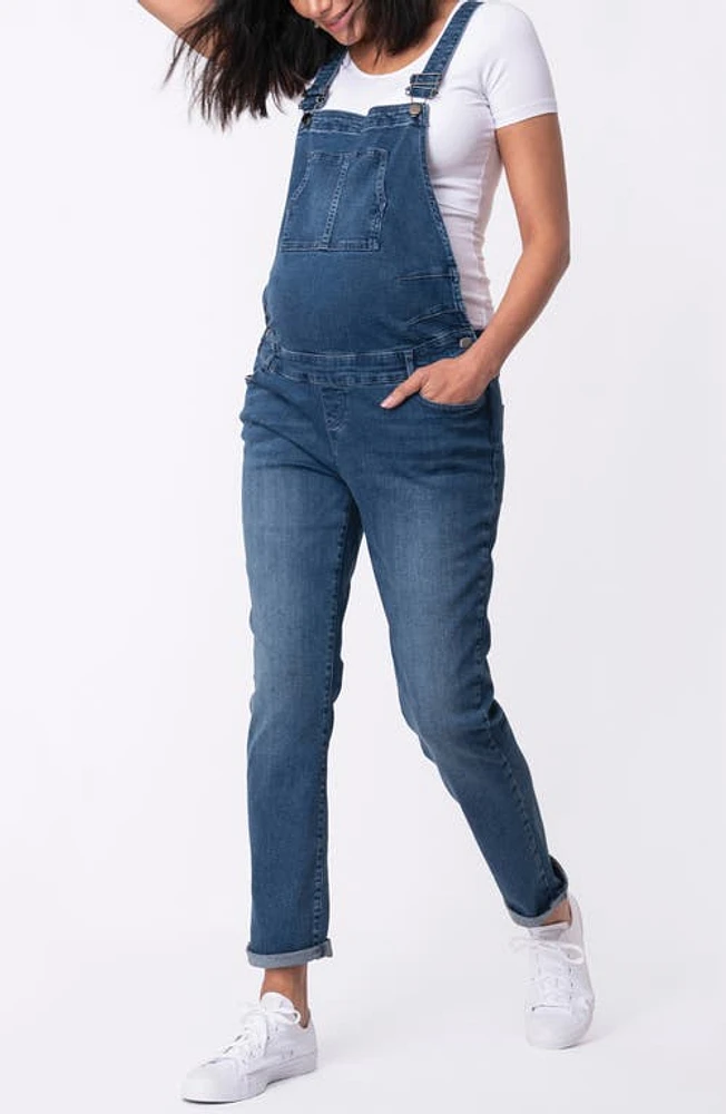 Seraphine Denim Maternity Overalls at Nordstrom,