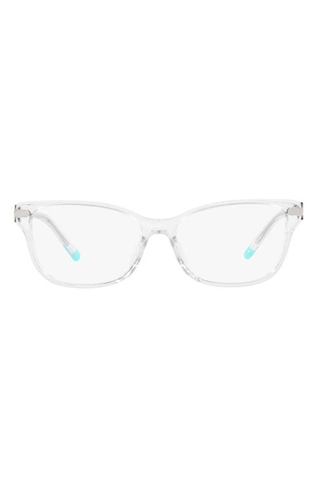 Tiffany & Co. 54mm Rectangular Optical Glasses in Clear at Nordstrom