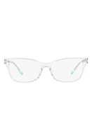 Tiffany & Co. 54mm Rectangular Optical Glasses in Clear at Nordstrom