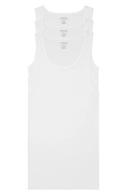 Calvin Klein 3-Pack Cotton Tank White at Nordstrom,