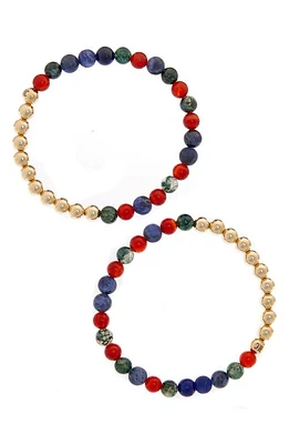 The Healer's Collection N77 Detox Set of 2 Healer's Bracelets in Yellow Gold at Nordstrom