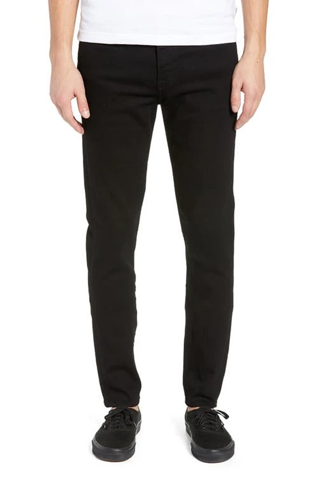 FRAME Jagger True Skinny Fit Jeans Noir at Nordstrom,