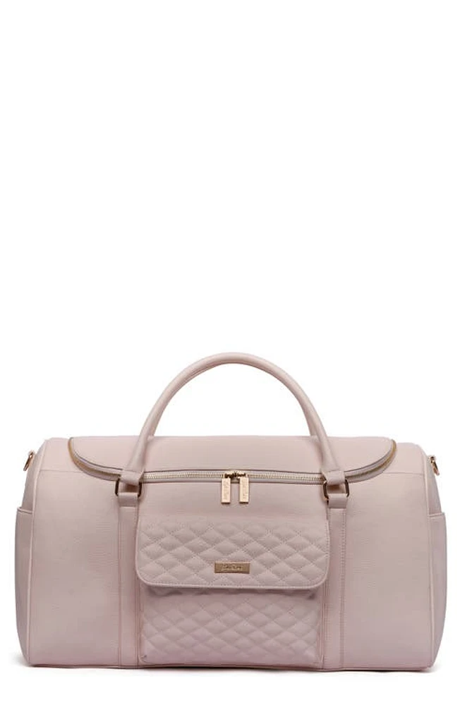 Luli Bebé Monaco Faux Leather Travel Bag in Pastel Pink at Nordstrom