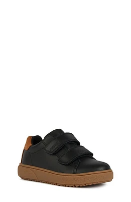 Geox Kids' Theleven Sneaker Black/Cognac at Nordstrom,