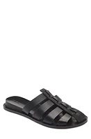 rag & bone Beau Fisherman Slide Sandal Black Leather at Nordstrom,