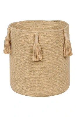 Lorena Canals Tassel Basket in Honey at Nordstrom