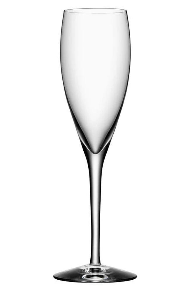 Orrefors More Set of 4 Champagne Flutes in White at Nordstrom