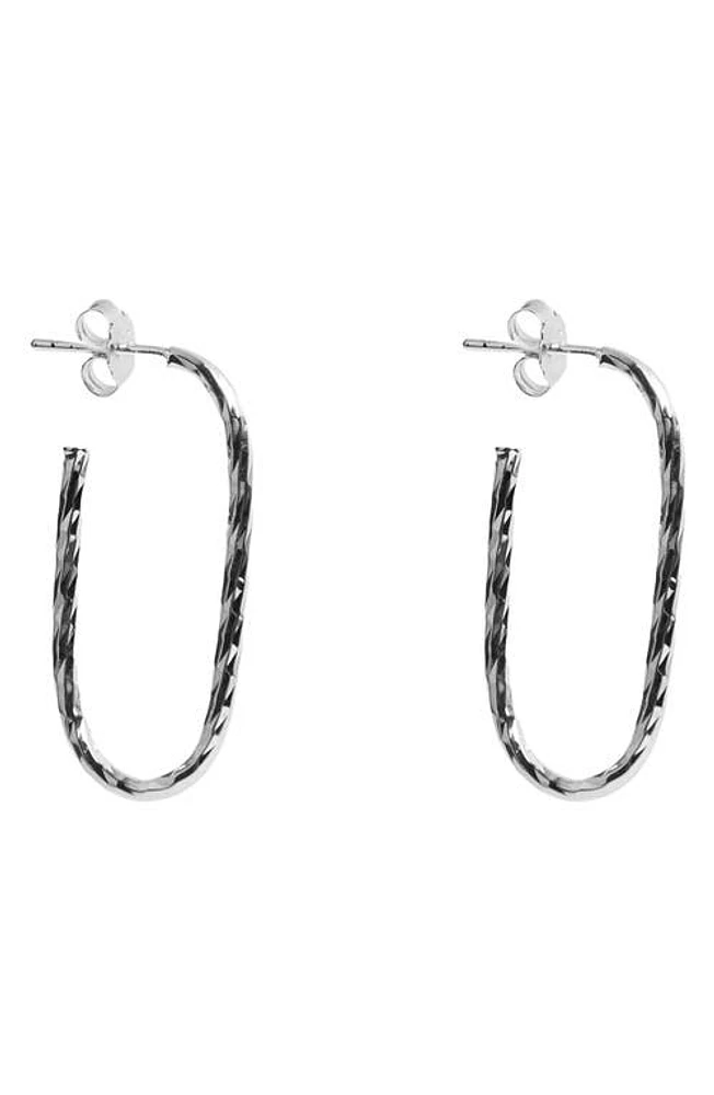 Argento Vivo Sterling Silver Twist U-Hoop Earrings at Nordstrom