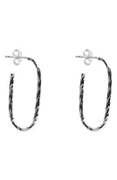 Argento Vivo Sterling Silver Twist U-Hoop Earrings at Nordstrom