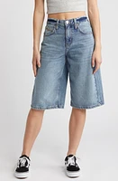 BDG Urban Outfitters Logan Wide Leg Long Denim Shorts Light Vintage at Nordstrom, X 32