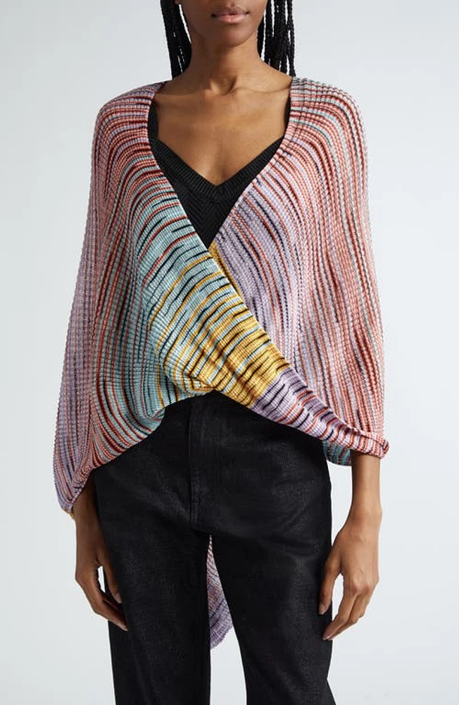 Missoni Stripe Crop Cape in Pink at Nordstrom