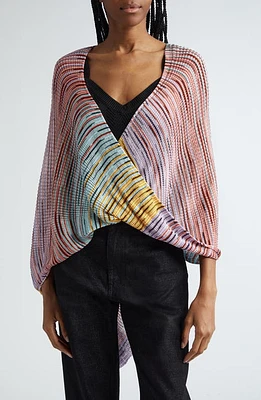 Missoni Stripe Crop Cape in Pink at Nordstrom