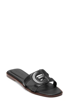 Cole Haan Chrisee Slide Sandal Black Leather at Nordstrom,