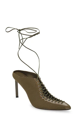 Givenchy Show Lace-Up Pointed Toe Pump 313-Dark Khaki at Nordstrom,