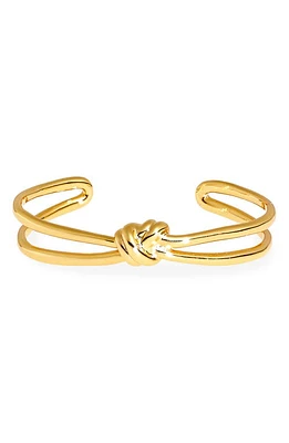 Madewell Knotted Cuff Bracelet in Pale Gold at Nordstrom