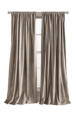 DKNY Modern Knotted Velvet Set of 2 Window Panels in Mocha at Nordstrom