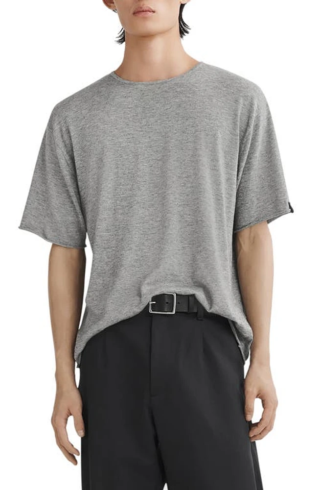 rag & bone Reid Knit T-Shirt in Hthrgry at Nordstrom, Size Small