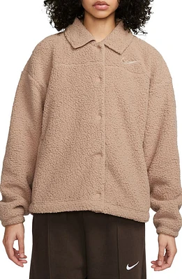 Nike High Pile Fleece Jacket Hemp/Sanddrift at Nordstrom,