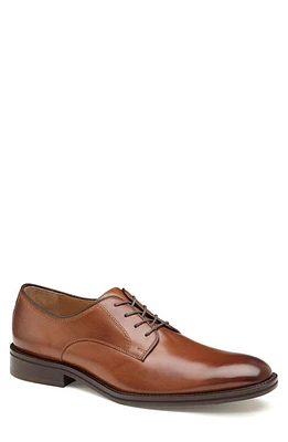 Johnston & Murphy Meade Plain Toe Derby Tan Italian Calfskin at Nordstrom,