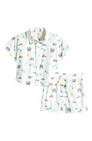 Tucker + Tate Print Short Sleeve Cotton Shirt & Shorts Set at Nordstrom,