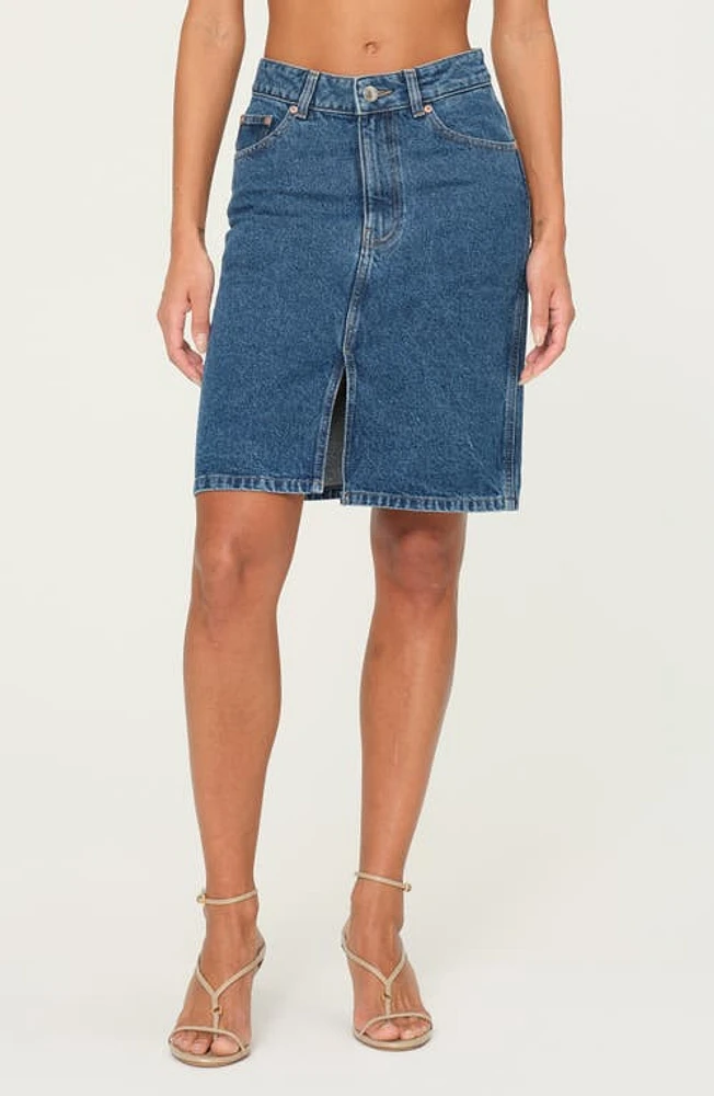 DL1961 Lexie High Waist Denim Skirt North Beach at Nordstrom,