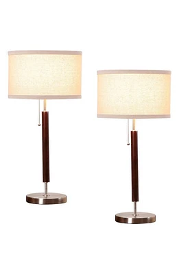 Brightech Carter LED Table Lamp in Brown- 2 Pack at Nordstrom