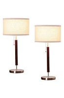 Brightech Carter LED Table Lamp in Brown- 2 Pack at Nordstrom