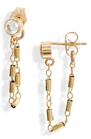 Nashelle Muse Tube Drop Wrap Earrings in Gold at Nordstrom