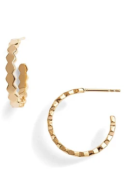 Missoma Rhea Mini Hoop Earrings in Gold at Nordstrom