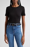 Veronica Beard Pruitt Cotton T-Shirt in Black at Nordstrom, Size X-Small