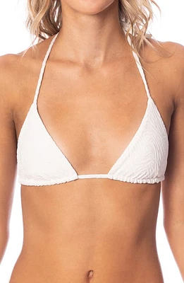 Maaji Zebra Frost Balmy Reversible Bikini Top White at Nordstrom,