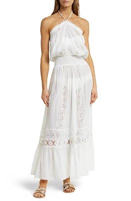 Ramy Brook Elyse Broderie Anglaise Cover-Up Dress White at Nordstrom,