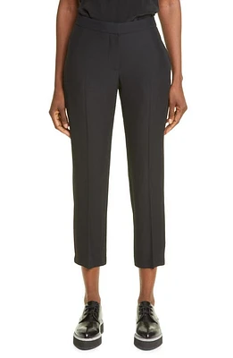 Alexander McQueen Slim Fit Crop Pants Black at Nordstrom, Us