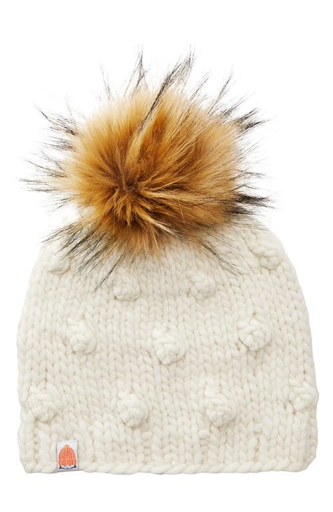 Sh*t That I Knit The Campbell Merino Wool Beanie in White Lie at Nordstrom