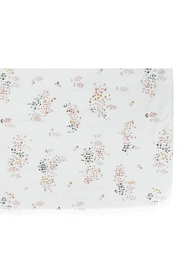 Pehr Bunny Hop Organic Cotton Crib Sheet in Flower Patch at Nordstrom